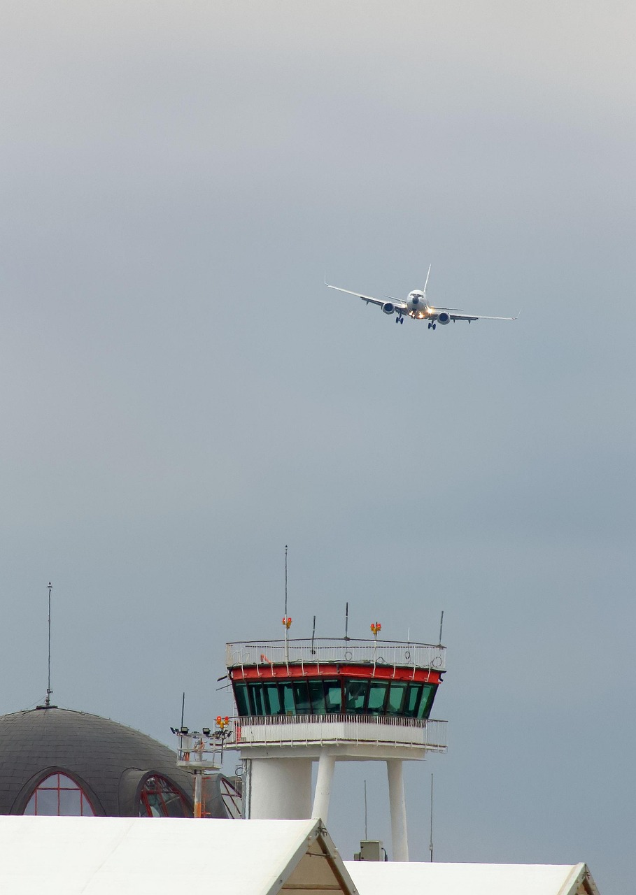 our-mission plane, airport, control tower, landing, transport, airplane, aviation, aircraft
